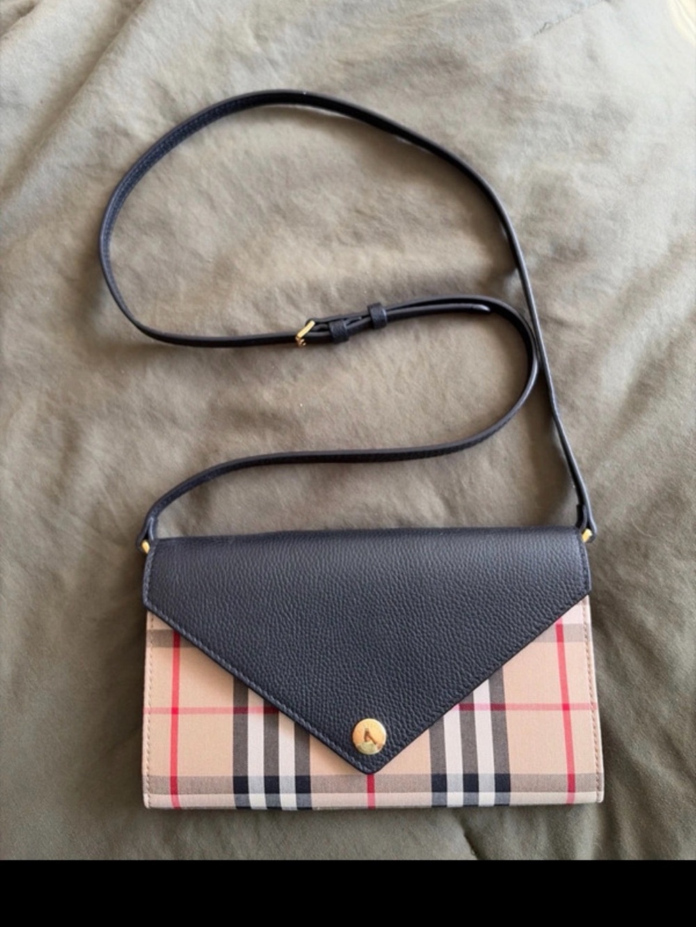 Burberry Vintage Leather Wallet Crossbody